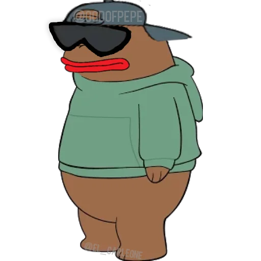 🐸 Стикер «Bare Pepe&;s» для Telegram