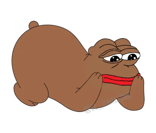 🐸 Стикер «Bare Pepe&;s» для Telegram