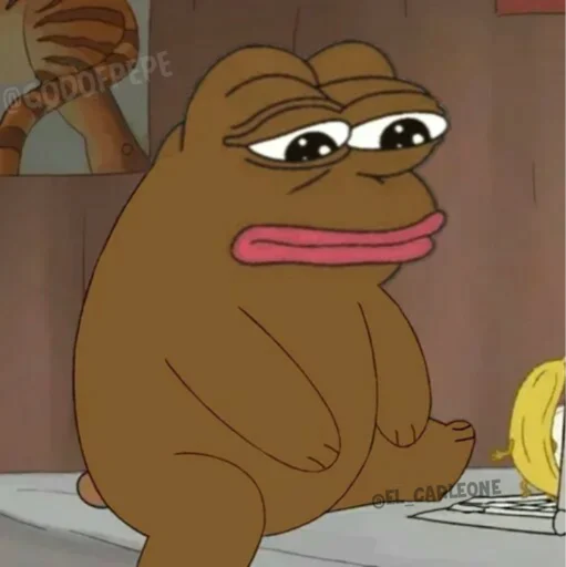 🐸 Стикер «Bare Pepe&;s» для Telegram