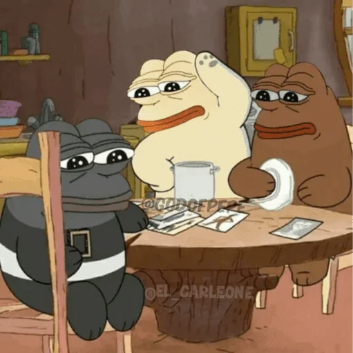 🐸 Стикер «Bare Pepe&;s» для Telegram