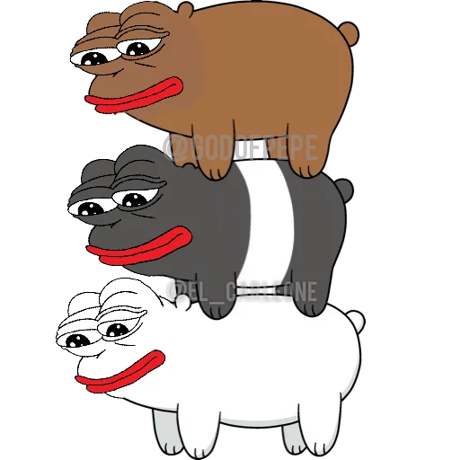 🐸 Стикер «Bare Pepe&;s» для Telegram