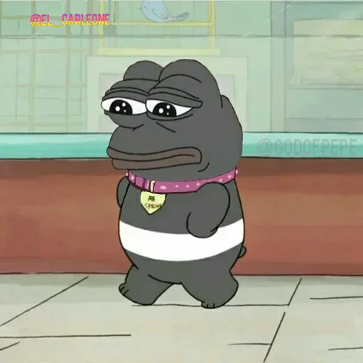 🐸 Стикер «Bare Pepe&;s» для Telegram