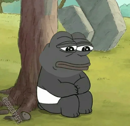 🐸 Стикер «Bare Pepe&;s» для Telegram
