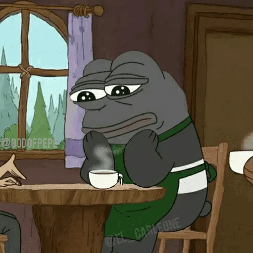 🐸 Стикер «Bare Pepe&;s» для Telegram