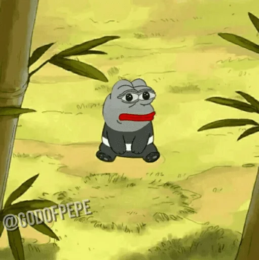 🐸 Стикер «Bare Pepe&;s» для Telegram