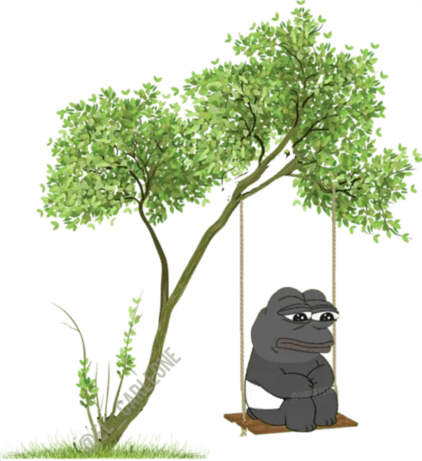🐸 Стикер «Bare Pepe&;s» для Telegram