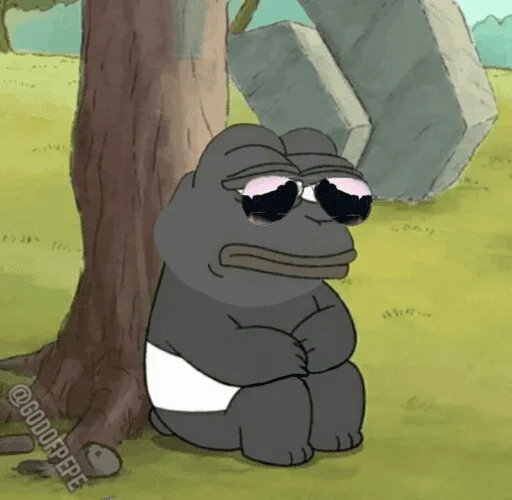 🐸 Стикер «Bare Pepe&;s» для Telegram
