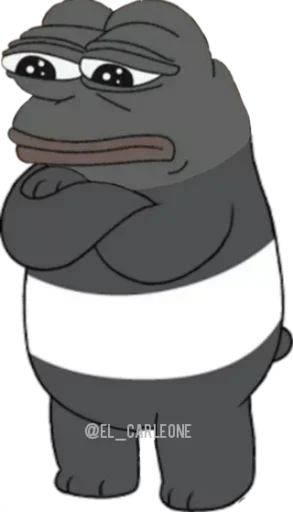 🐸 Стикер «Bare Pepe&;s» для Telegram