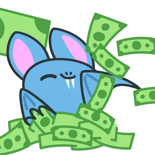 🤑 Эмодзи «Fang The Bat» для Telegram