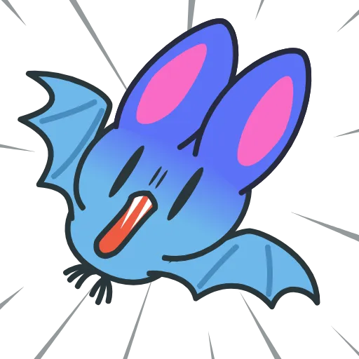 😱 Эмодзи «Fang The Bat» для Telegram
