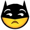 😒 Эмодзи «Batman Emoji» для Telegram