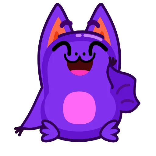 Стикерпак Batty Boo для Telegram