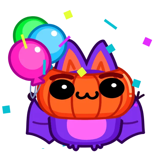🥳 Эмодзи «Batty Boo» для Telegram