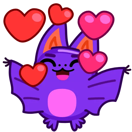 🥰 Эмодзи «Batty Boo» для Telegram