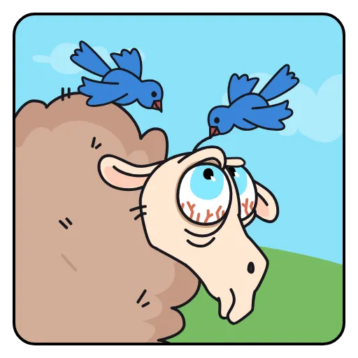 🙄 Эмодзи «Бе-бе-безумие» для Telegram