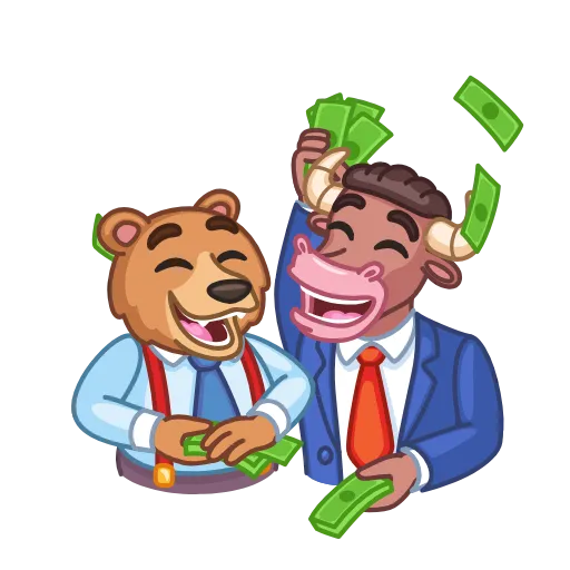 🤑 Эмодзи «Bear & Bull» для Telegram