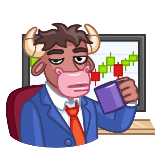 🥱 Эмодзи «Bear & Bull» для Telegram