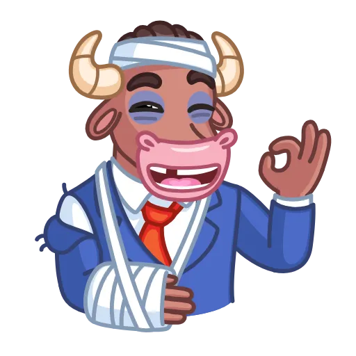 🤕 Эмодзи «Bear & Bull» для Telegram