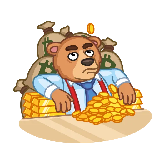 🤑 Эмодзи «Bear & Bull» для Telegram