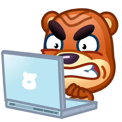 👨‍💻 Эмодзи «Bear Emoji» для Telegram
