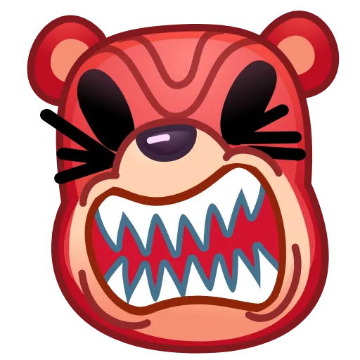 😡 Эмодзи «Bear Emoji» для Telegram