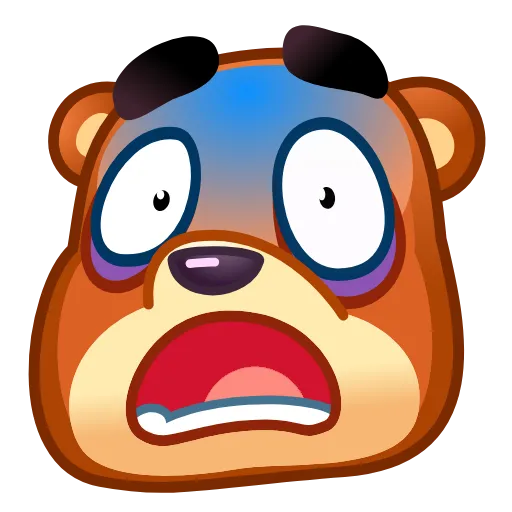😨 Эмодзи «Bear Emoji» для Telegram