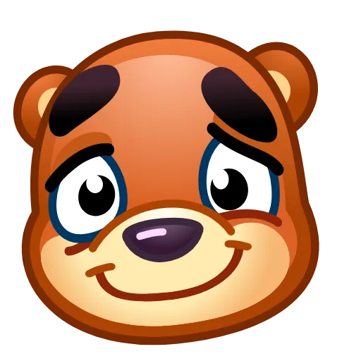 🥰 Эмодзи «Bear Emoji» для Telegram