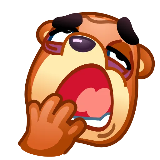 🥱 Эмодзи «Bear Emoji» для Telegram