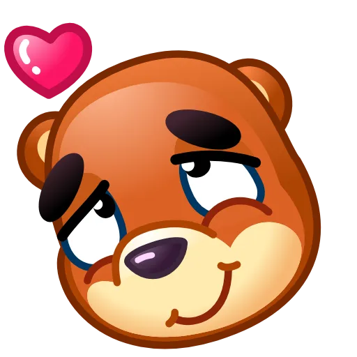 😘 Эмодзи «Bear Emoji» для Telegram