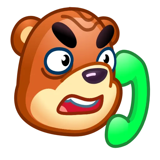 ☎️ Эмодзи «Bear Emoji» для Telegram