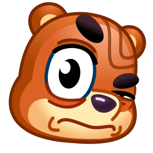 🤨 Эмодзи «Bear Emoji» для Telegram