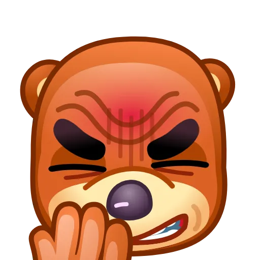 🤦‍♂️ Эмодзи «Bear Emoji» для Telegram