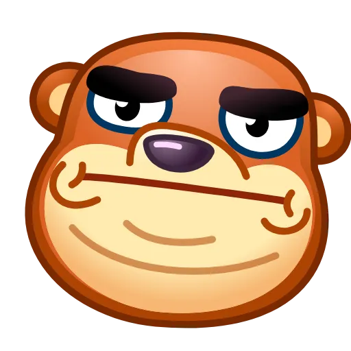 ⛔️ Эмодзи «Bear Emoji» для Telegram