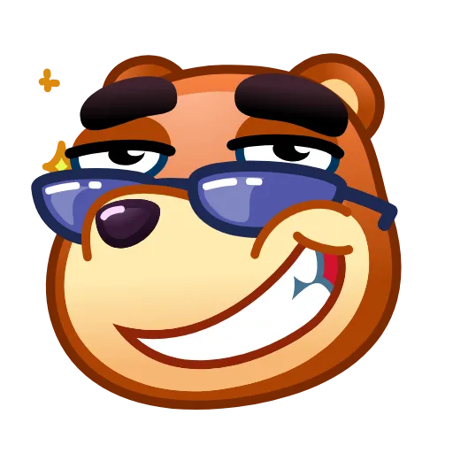 😎 Эмодзи «Bear Emoji» для Telegram