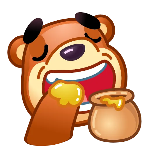 🍯 Эмодзи «Bear Emoji» для Telegram