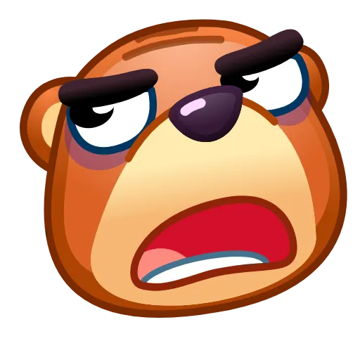 😠 Эмодзи «Bear Emoji» для Telegram