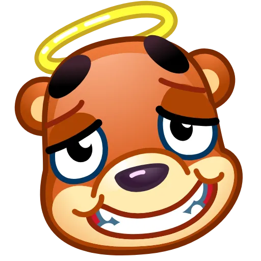 😇 Эмодзи «Bear Emoji» для Telegram