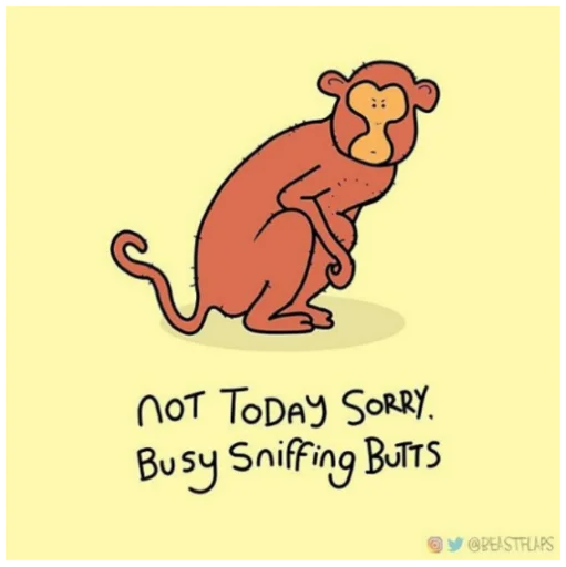 🐵 Стикер «Grumpy Animals» для Telegram