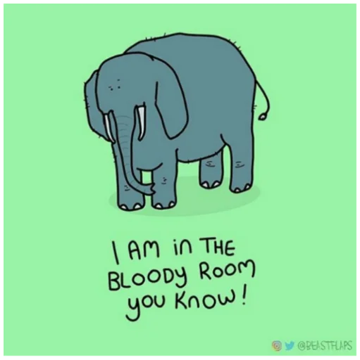 🐘 Стикер «Grumpy Animals» для Telegram