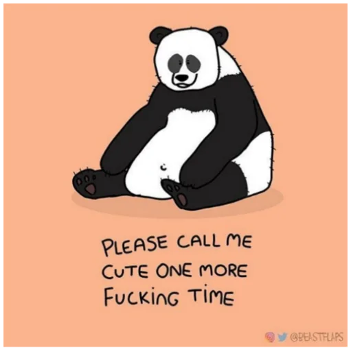 🐼 Стикер «Grumpy Animals» для Telegram