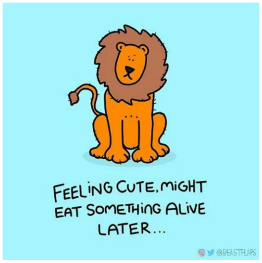 🦁 Стикер «Grumpy Animals» для Telegram