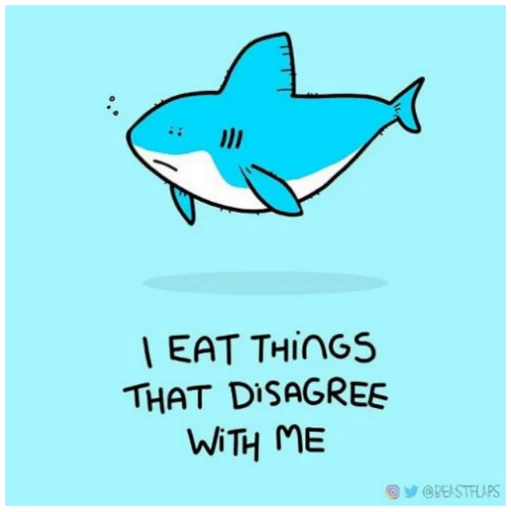 🦈 Стикер «Grumpy Animals» для Telegram