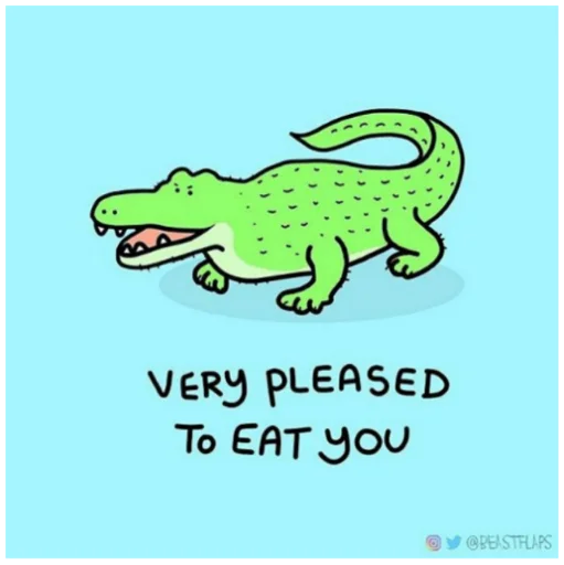 🐊 Стикер «Grumpy Animals» для Telegram