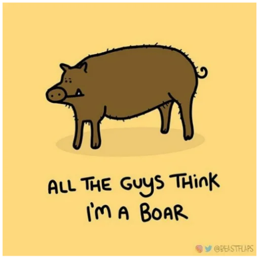 🐗 Стикер «Grumpy Animals» для Telegram