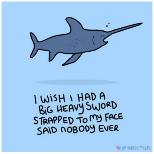 🦈 Стикер «Grumpy Animals» для Telegram