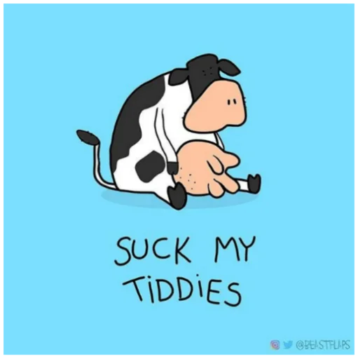 🐮 Стикер «Grumpy Animals» для Telegram