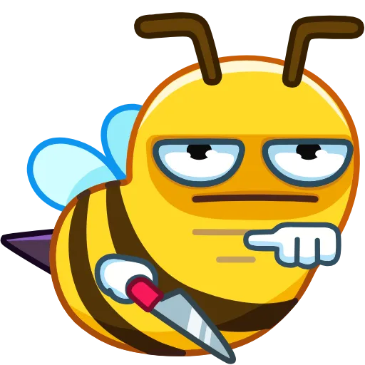 😑 Эмодзи «Bee» для Telegram