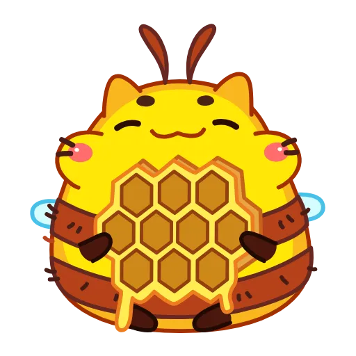 😋 Эмодзи «Пчелокот» для Telegram