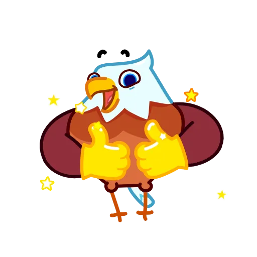 👍 Эмодзи «Beefy Eagle» для Telegram