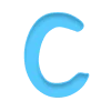 🔠 Эмодзи «Голубые буквы, русские и английские» для Telegram